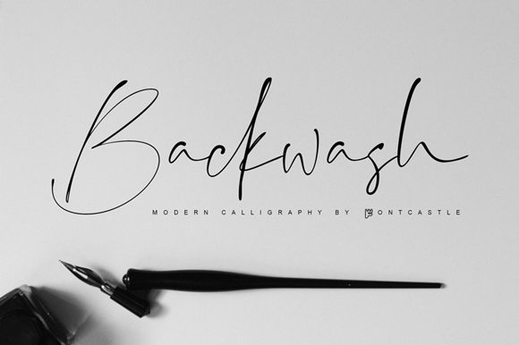 Backwash Font: A Designer’s Take on Stylish Handwritten Type