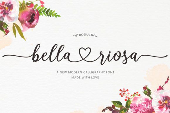 Bella Riosa Font: A Handwritten Typeface for Makers