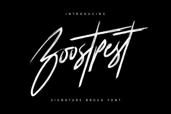Boostpest Font: Authentic Brush Style for Makers