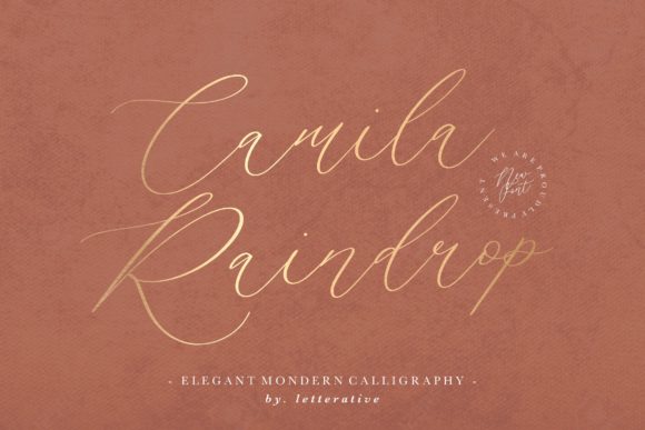 Camila Raindrop Font: Elevating Small Business Branding