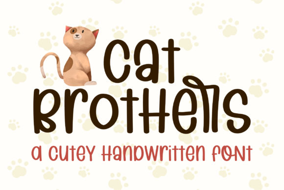 Cat Brothers Font: A Handwritten Typeface for Branding