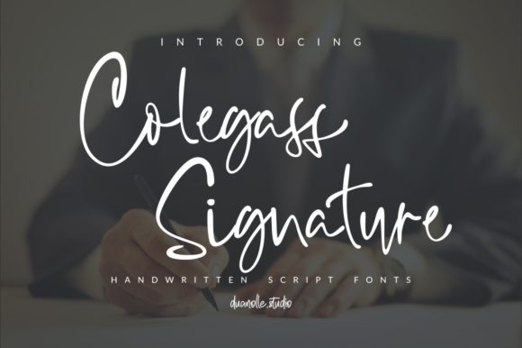 Collegass Signature Font for Modern Marketing