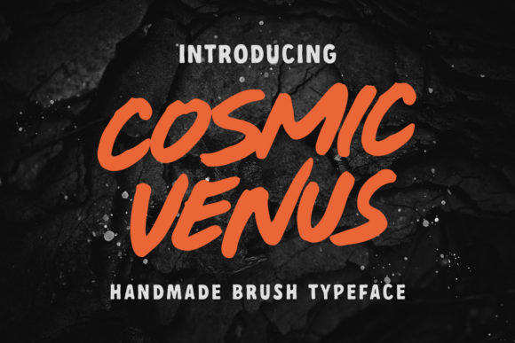 Cosmic Venus Font: A Brushed Typeface for Branding