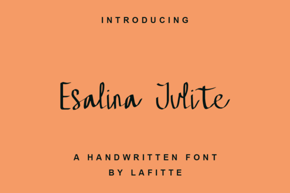 Esalina Julite Font: Delicate Script for Handmade Products