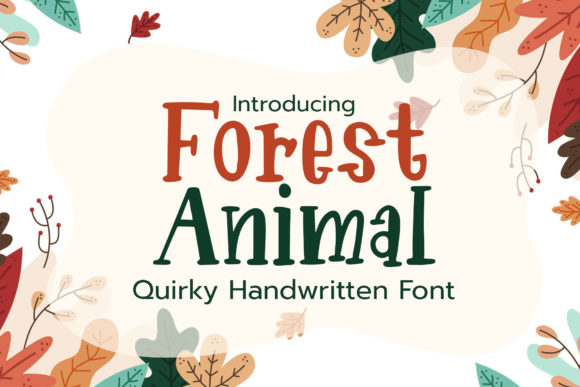 Forest Animal Font: Boosting Kids Campaign Visuals