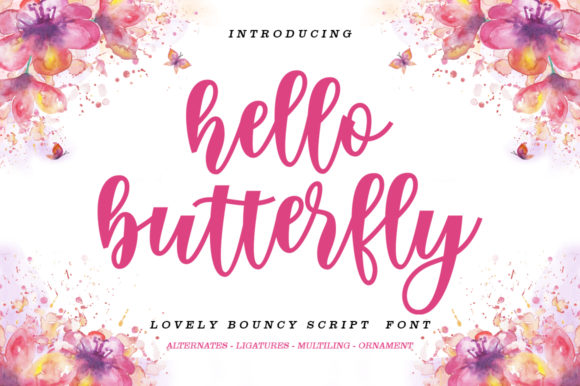 Hello Butterfly Font: Elevating Campaign Visuals