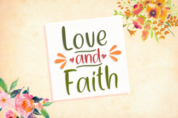 Love and Faith Font for Romantic Web Design