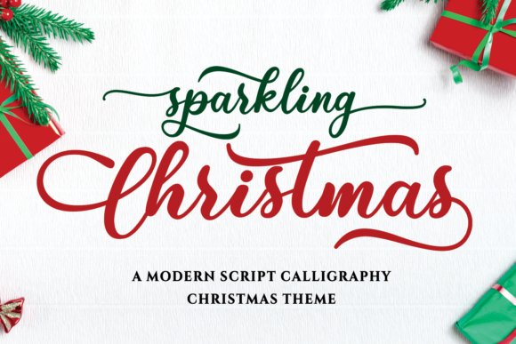 Sparkling Christmas Font for Holiday Marketing