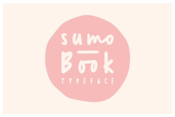 Sumo Book Font: Quirky Handwritten Type for Crafts