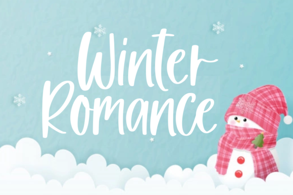 Winter Romance Font: Sweet Script for Handmade Crafts